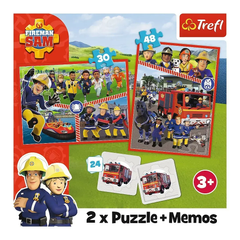 Trefl Puzzles 2-in-1 + Memos Fireman Sam’s Team | 93334