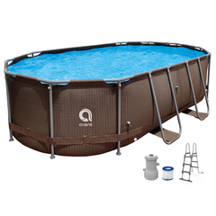 Jilong Avenli Oval Frame Above Ground Swimming Pool 4.27m x 2.75m x 1.0m | 12024EU