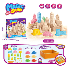 Magic Color Sand Brick with 20 Tools | 669A-2