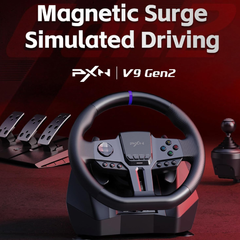 PXN V9 Gen 2 Racing Wheel with Pedals & Shifter | PXN-RACING-V9-GEN2