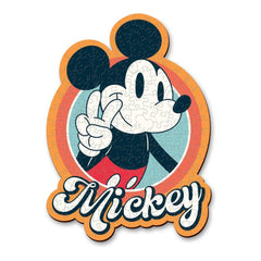 Trefl Retro Mickey Mouse Disney Mickey Mouse and Friends 160-Piece Wooden Shaped Puzzle | 20191