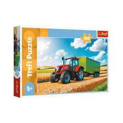 Trefl Agricultural Machinery Tractor 100 Pieces Puzzle | 16494