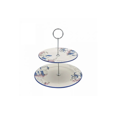 Karaca Alacati Two-Tiered Layers Cookie Holder Serving Platter | 153.03.07.7925