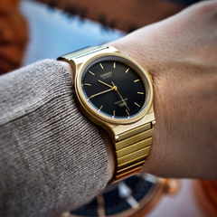Casio Unisex 3-Hand Watch - Brown / Gold Plated | MQ-24GA-1ADF