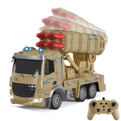 Missile Launch Vehicle Toy Truck with Light Effects - Beige | YF3095A