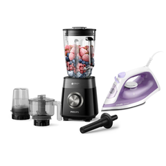 Philips 5000 Series Blender with Free 1000 Series Steam Iron | HR3033 + DST1020