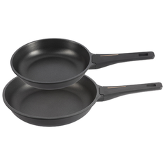 Bergner SET 2PCS Frypan: (24 + 28CM) Cast Alu Black + Copper BG | BGEU-6314