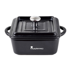 Masterpro Mini Square Casserole 13.5X10.6X4.5/6.5Cm Stoneware W/Lid Cook & Share | BGMP-10202
