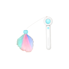 2-in-1 Retractable Cat Toy Wand with Laser - Blue | CT-2IN1-BLU