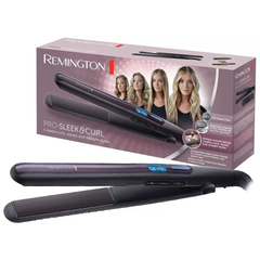 Remington Pro-Sleek & Curl Hair Straightener - Ceramic Tourmaline Titanium | S6505 E51