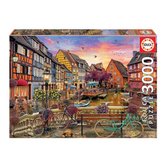 Educa 19051 - European Canal Town Puzzle (3000 Pieces) | 19051