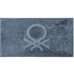 منشفة حمام بينيتون 70×140 سم 450 جرام 100% قطن أزرق داكن مع خطوط بلون محايد | BE-0927-DBL-KF