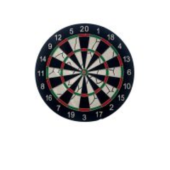 Lixind Flocked Dart Board Regulation Size 45.7 cm with Steel Tip Darts