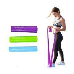 Raciness Aerobic Bands Set – 3 Levels (Light, Medium & Heavy)