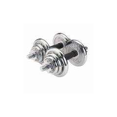 York Fitness 20 kg Chrome Dumbbell Set