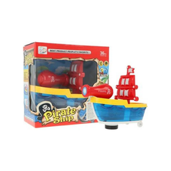 Educational Pirate Ship Toy with Lights & Sound – Red | 2388