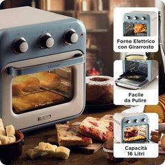 Ariete Vintage Air Fryer Oven 16L 1400W - Blue | 4632/05