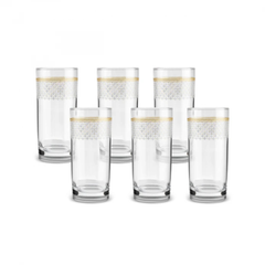 Karaca Block 6-Pack Soft Drink Glass Set | 153.09.01.8426