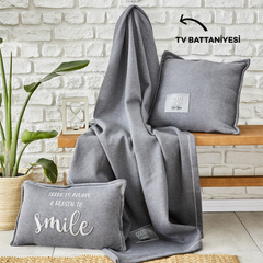 Karaca Softy Grey 130x170cm Comfort TV Blanket | 200.19.01.0396