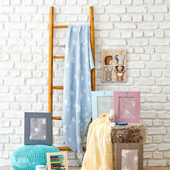 Karaca Home Baby Star Blue 80x120cm Baby Blanket | 200.16.01.0411