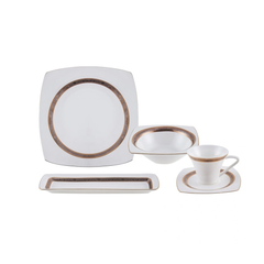 Karaca Fine Pearl Majesty Pearl 26-Piece Breakfast Set for 6 People | 153.03.07.5699