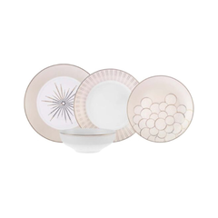 Karaca Antares 24-Piece Porcelain Dinner Set for 6 People | 153.09.01.0583