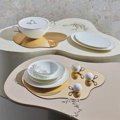 Karaca Fine Pearl Chanak Gold Table Service for 12 People | 153.03.08.0185