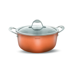Karaca 3Ply Powersteel 316+ Steel Induction Base 24cm 4.6L Copper Pot | 153.03.08.0568