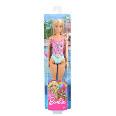 دمية باربي Fashion Doll ترتدي ثوب سباحة مزين بالزهور | DWJ99