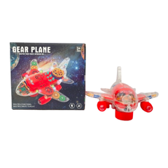 Gear Plane Colorful Flash Music Airplane Toy | HJ628
