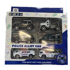 Police Alloy Car Set – Die-Cast Law Enforcement Vehicles (4 PCS) | 8526C