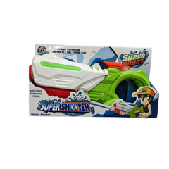 Super Shooter Water Gun Toy - White/Green | 9883A