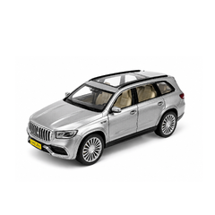Luxury SUV Toy Car – Silver Die-Cast Model with Lights, Sound & Open Doors | HCL-905