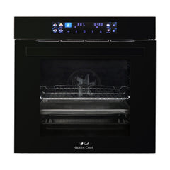 Queen Chef Built-in Electric Oven 60cm Convection Air Fryer 75L Black Glass & Steel | QCEO60-75D AFB