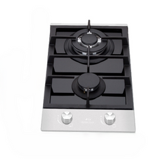 Queen Chef Built-in Gas Hob 2 Burners - Black | QCHB30-2GSG(A)