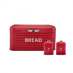 Karaca Diamond Red Bread Box Storage Container Gift Set | 153.09.01.4169