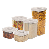 Berlinger Haus 5+5 Pcs Canister Set W/ Lock Lid, Sahara Collection | 8575BH