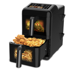 Queen Chef 3000W Double Stack Air Fryer, 12L, Digital Display | QCAFD-1601
