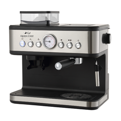 Queen Chef 1150W Espresso Maker, 1.5L, 20BAR – Plastic & Stainless Steel | QCCM-1501
