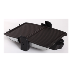 Queen Chef 1600W Contact Grill, Grill & BBQ, Detachable Plate – Silver | QCCG6623