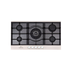 Queen Chef Built-in Gas Hob 5 Burners - Black | QCHB90-5GSG(A)
