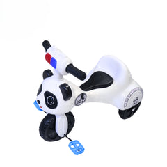 Kids Panda Face Tricycle with Pedals, Comfortable Seat & Easy Grip Handle - White | 1022/W