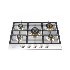 Queen Chef Built-in Gas Hob 5 Burners - Stainless Steel | QCHB70-5GS/S (B)