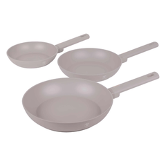 Berlinger Haus 3 pcs Fry Pan Set - Taupe Collection | BH/8108