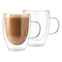 Berlinger Haus Glass Double Wall Mug Set 300ML | 8768BH