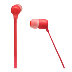 سماعات أذن لاسلكية داخل الأذن JBL Tune 125BT باللون الأحمر | T125BT-COR