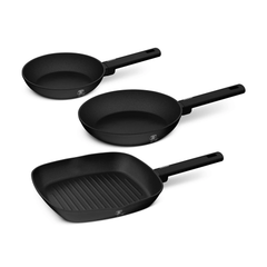 Berlinger Haus 3 pcs Fry Pan Set – Matte Black | BH/8196