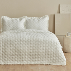 Karaca Home Viona Ecru Single Bedspread Set | 200.22.11.0396