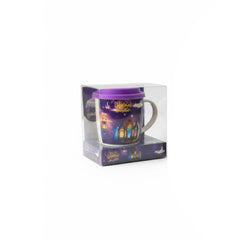 Ramadan Ceramic Mug with Lid – Mosque & Lantern Night Design (Gift Box) | 7161-15