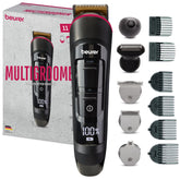 Beurer MN 9X Limited Edition MultiGroomer - Waterproof Body Grooming Kit with 11 Attachments | MN 9X LE